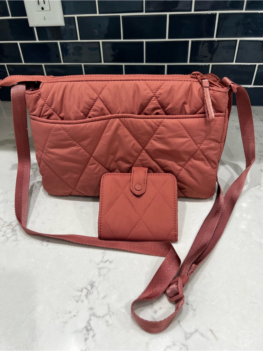 Vera Bradley Foxbury Crossbody with matching Tab Wallet